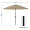 Nature Spring Nature Spring 10 Foot Patio Umbrella-Auto Tilt, Sand 408086IDT - alternate 3